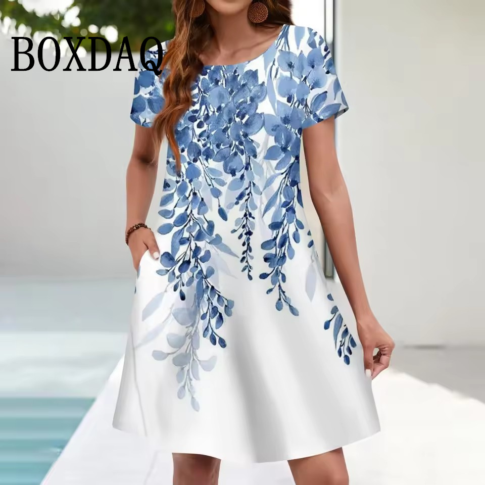 Women'S Casual Sundress Loose  - Romper Floral Print review and price
