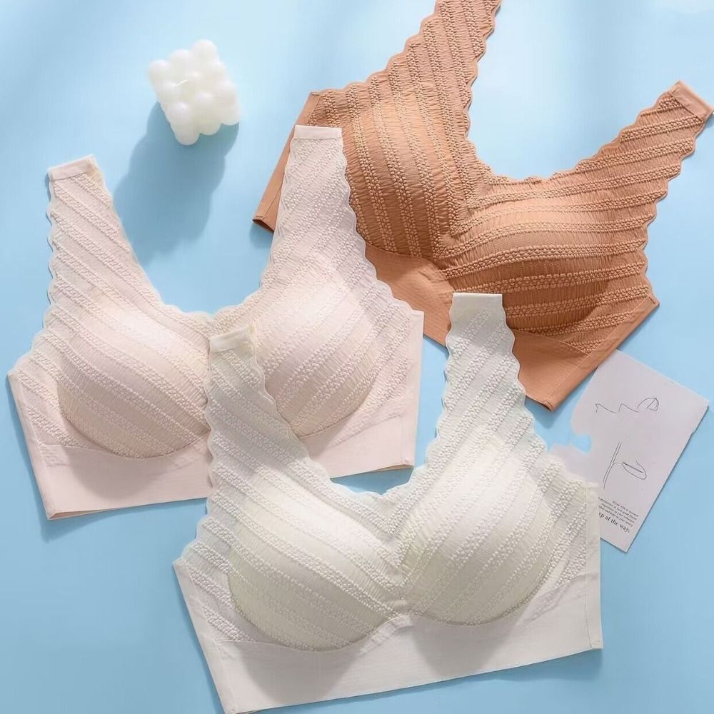 Seamless Bubble Lace Bra Widen - Bralette Triangle Set review and price