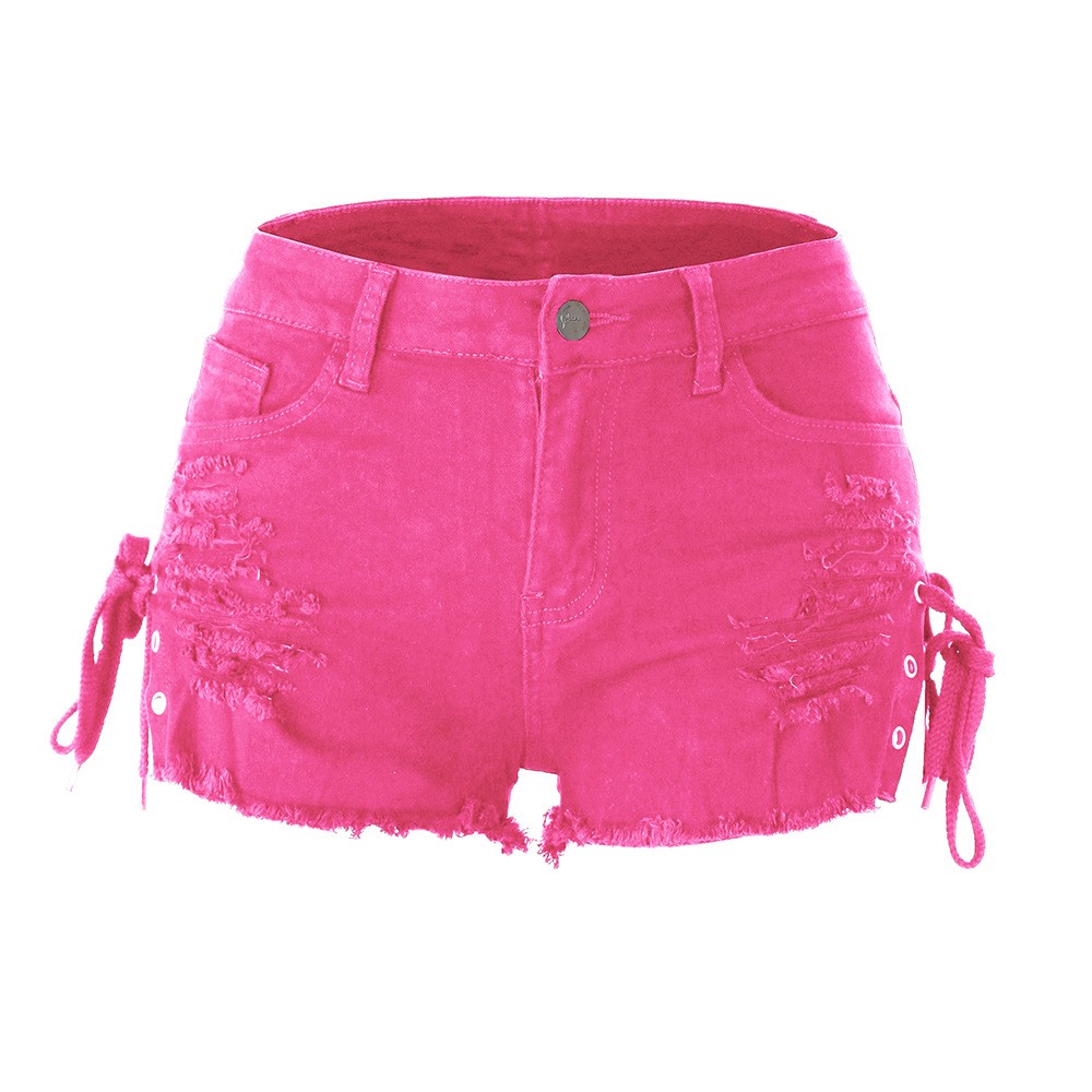 Y2k Women's Shorts Low Rise Mi - Shorts Denim Frayed review and price