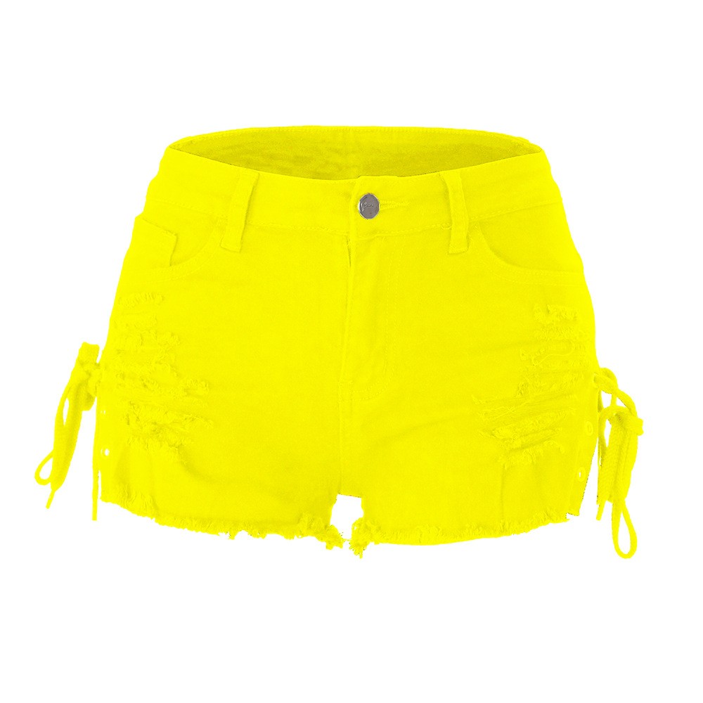 Y2k Women's Shorts Low Rise Mi - Shorts Denim Frayed review and price