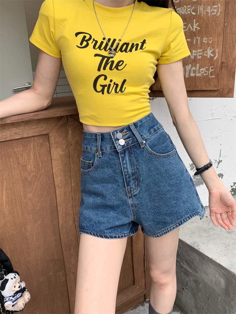 Blue denim shorts for women su - Shorts Denim Frayed review and price