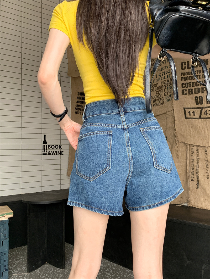 Blue denim shorts for women su - Shorts Denim Frayed review and price