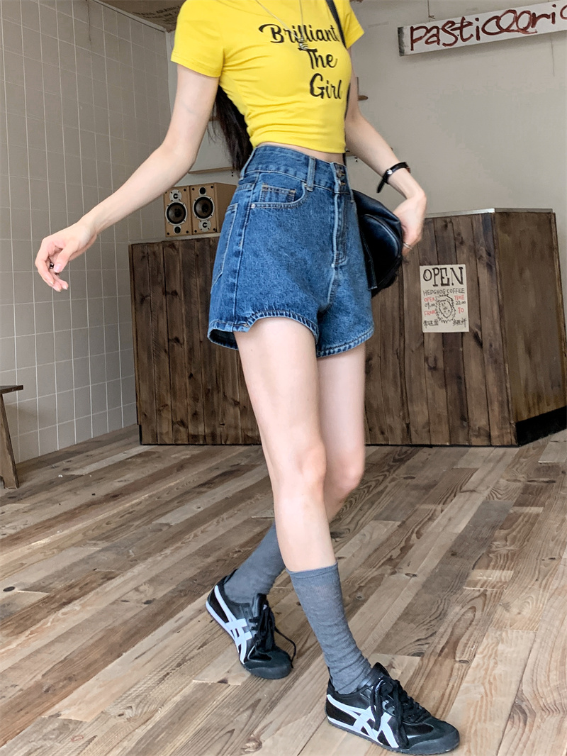 Blue denim shorts for women su - Shorts Denim Frayed review and price