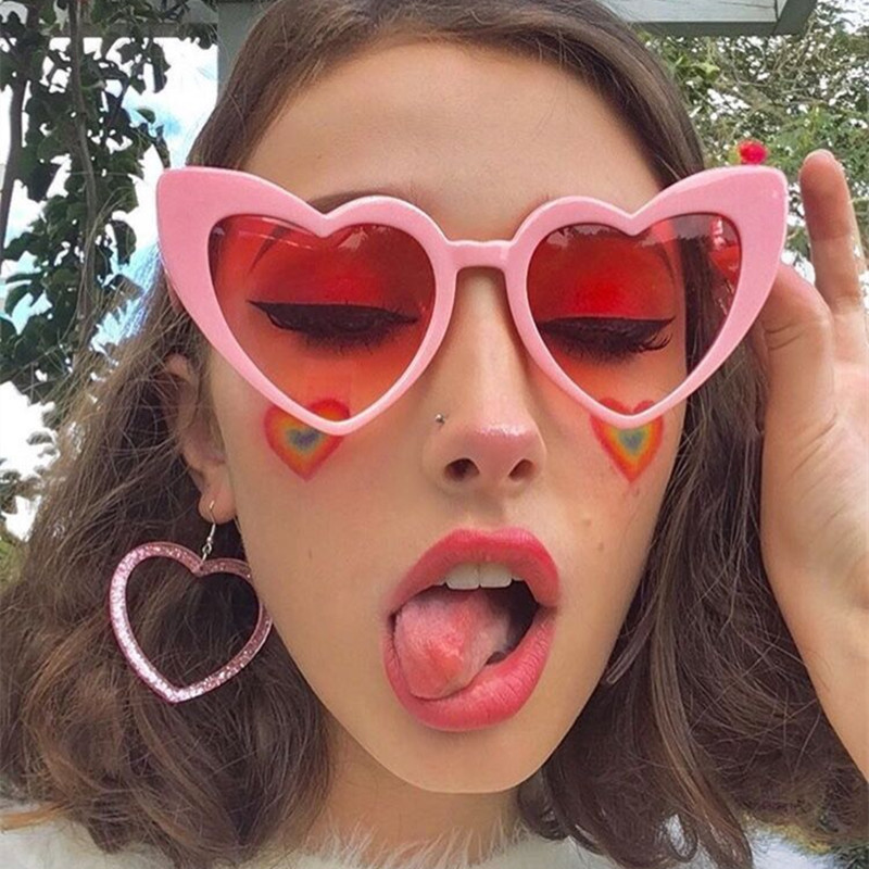 Love Heart Cat Eye Sunglasses  - Sunglasses Cat Eye review and price