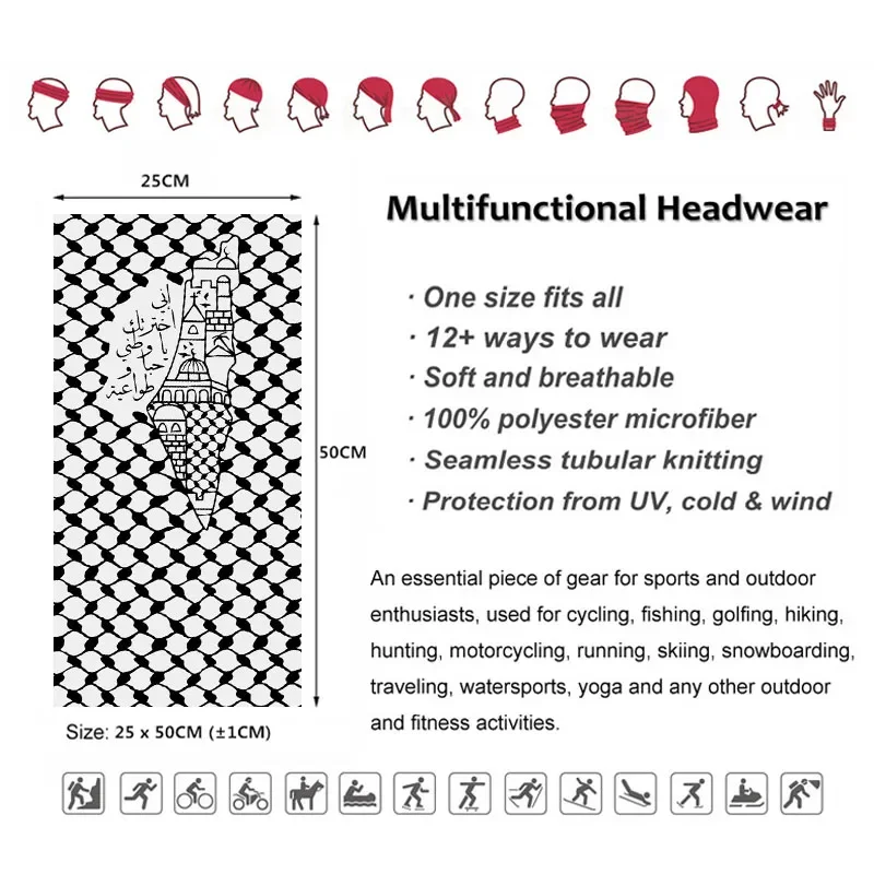 Arabic Calligraphy Bandana Fol - Headband Summer Knit review and price